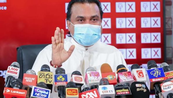ශ්‍රී ලංකා නිදහස් පොදුජන සන්ධානයේ පක්ෂ නායක මාධ්‍ය හමුවීම